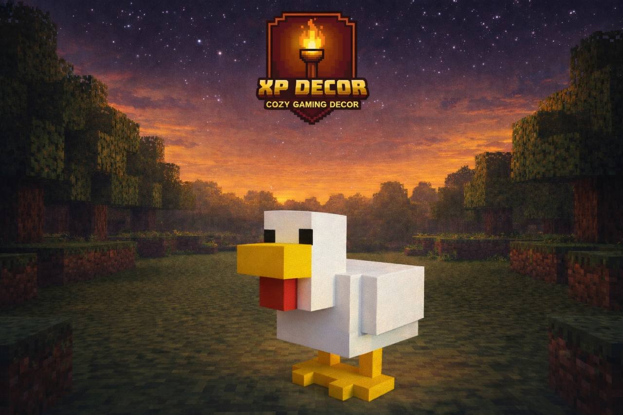 Minecraft pixel chicken