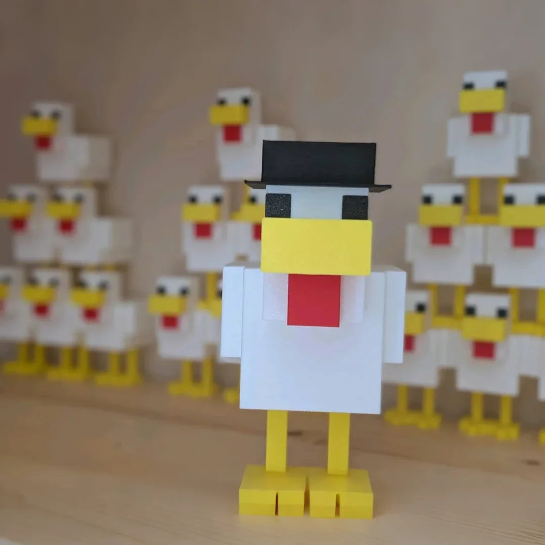 Minecraft pixel chicken