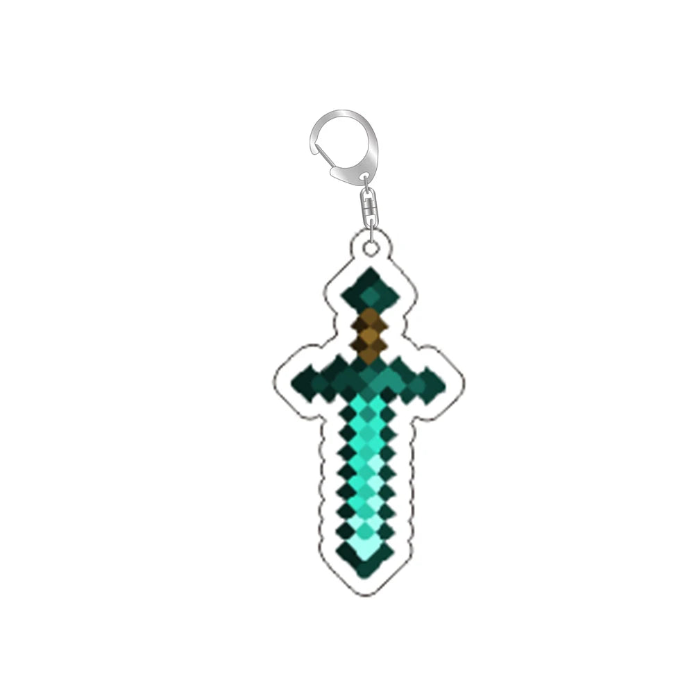 Pixel Item Acrylic Keychains