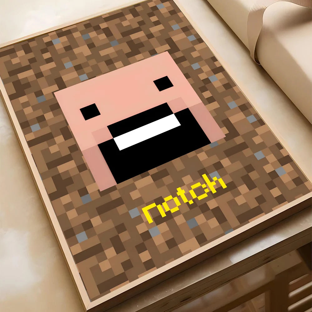 Pixel World Wall Art Posters