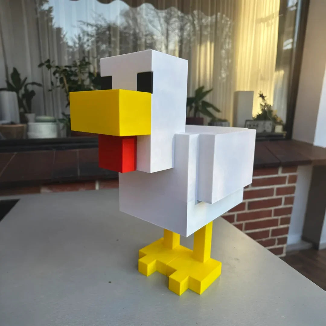 Minecraft pixel chicken