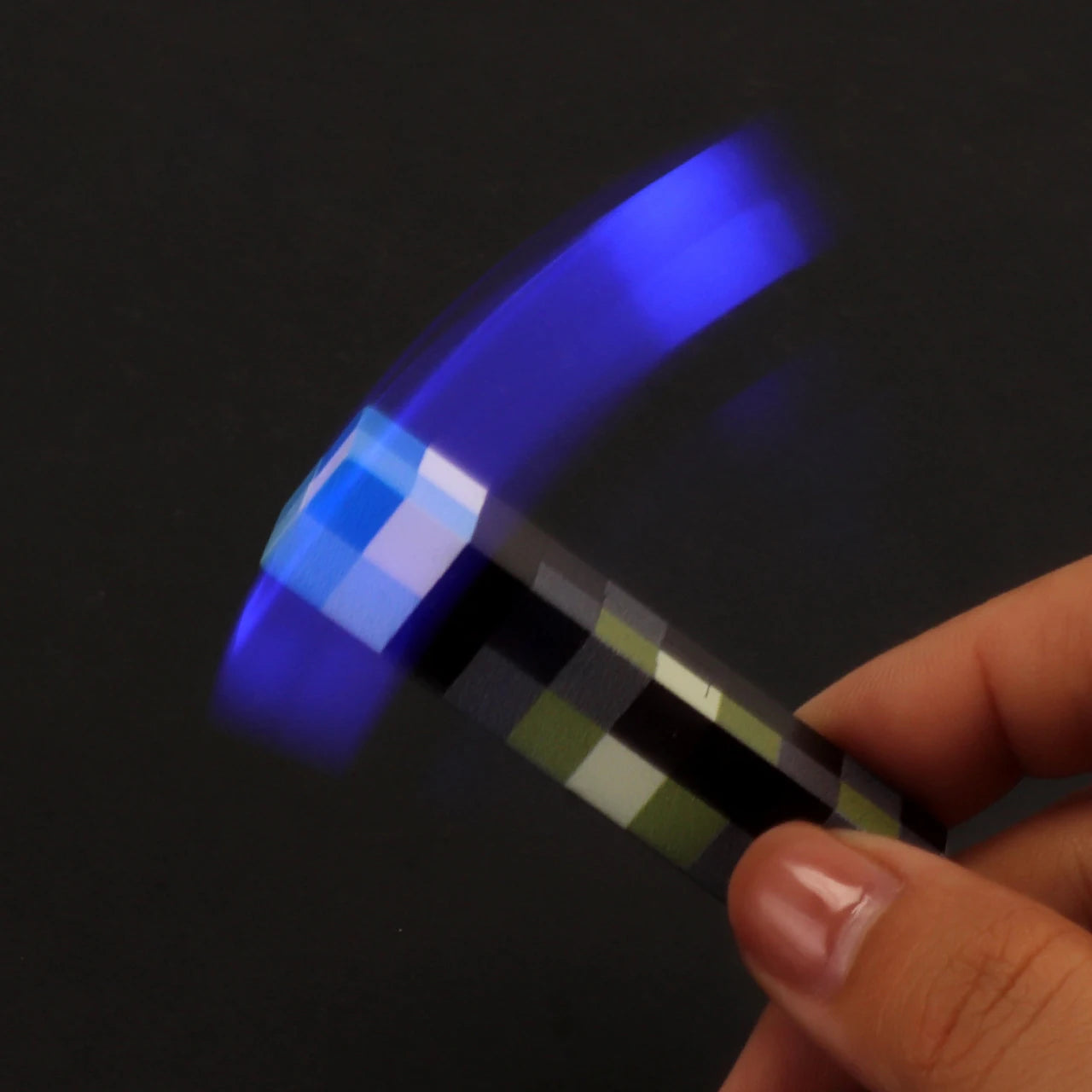 Glow-Stick Pixel Keychain