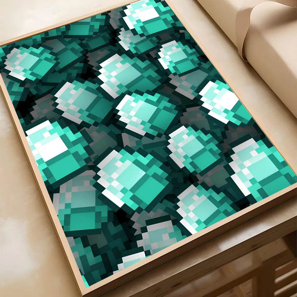 Pixel World Wall Art Posters