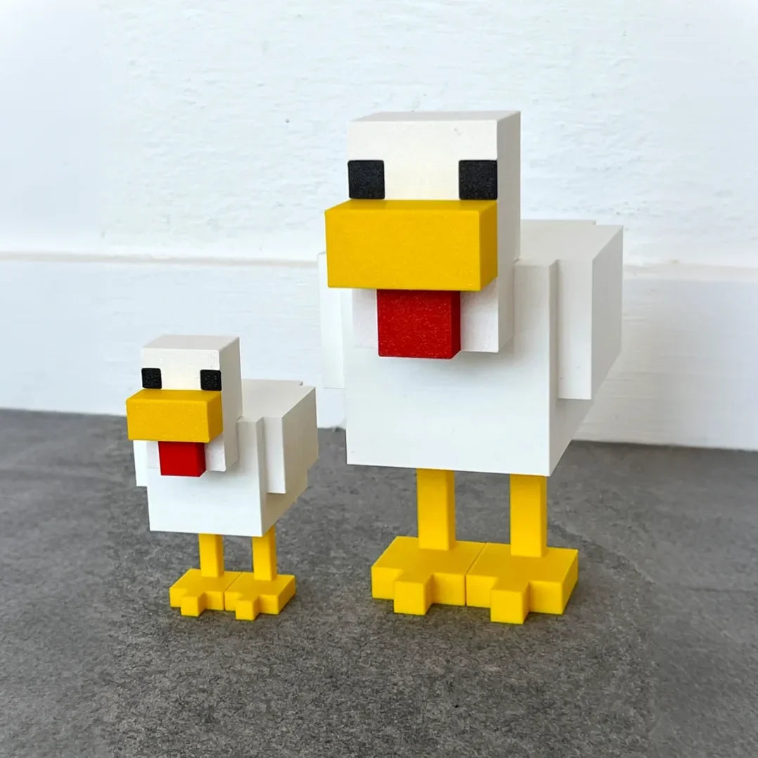 Minecraft pixel chicken