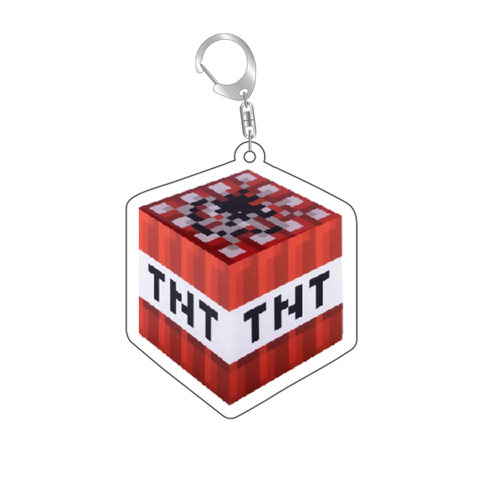 Pixel Item Acrylic Keychains