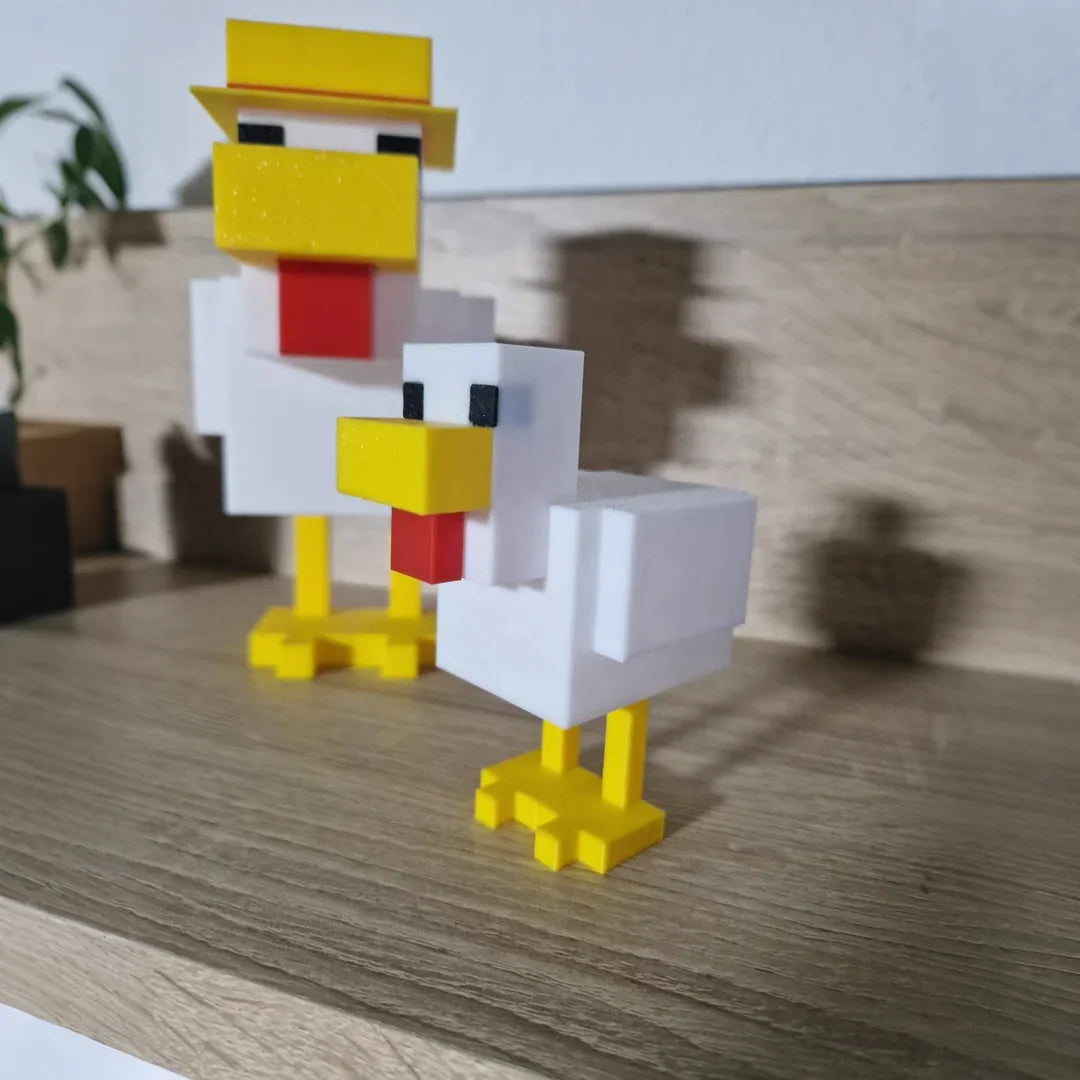Minecraft pixel chicken