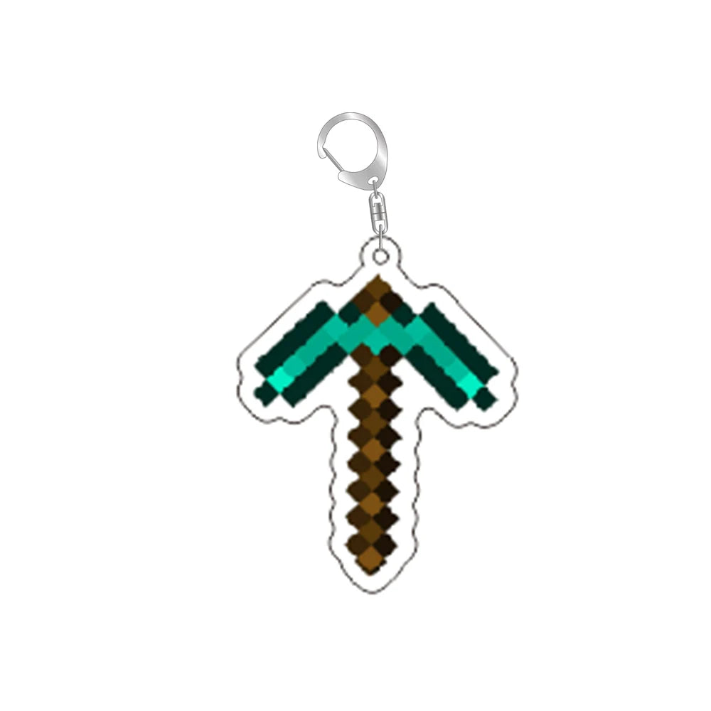 Pixel Item Acrylic Keychains
