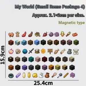 Pixel Inventory: Magnetic Decor Stickers