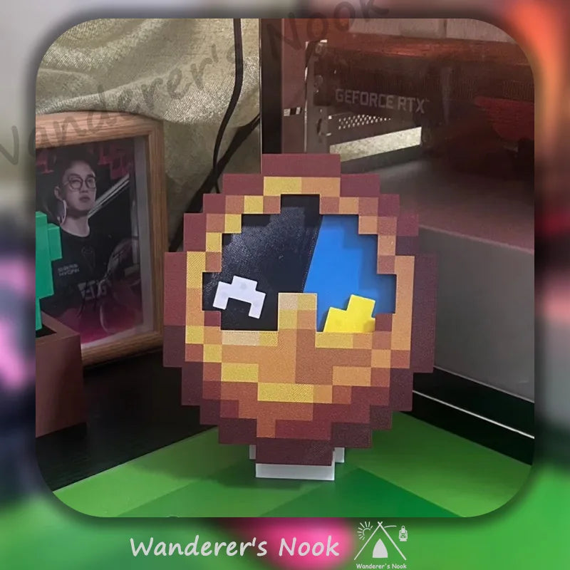 Pixel World Clock: Wall Decor